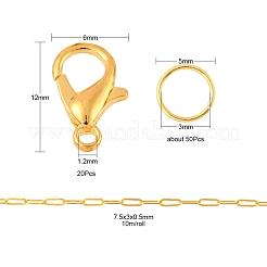 Набор для изготовления ожерелья-цепочки из скрепок своими руками&nbsp;DIY-YW0005-34