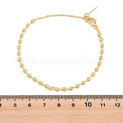 Fabrication de bracelets à chaîne à billes en laiton de 3 mm&nbsp;KK-D238-03G-02