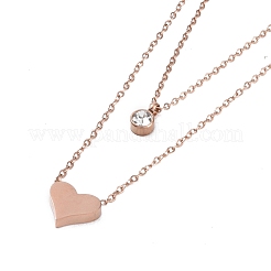 Collares de cable de acero inoxidable 304 con revestimiento iónico (IP)&nbsp;NJEW-G081-08