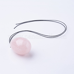 Diy naturelle quartz rose pendentif colliers faisant&nbsp;NJEW-P201-01