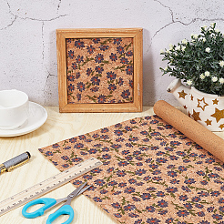 Korkstoff mit Blumenmuster&nbsp;DIY-CY0003-04