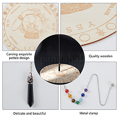 2 шт. деревянная круглая дощечка DIY-GA0002-39A