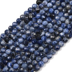 Природный содалит бисер нитей G-G281-B04-6mm