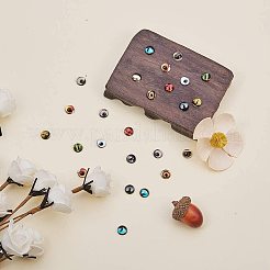 Cabochons di vetro&nbsp;PH-GGLA-WH0001-01B