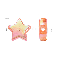 Экологичные прозрачные акриловые бусины&nbsp;TACR-YW0001-01B