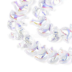 Гальванизируйте прозрачное стекло бисер нитей&nbsp;EGLA-N017-06-A01