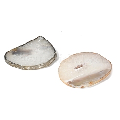 Крупные подвески из натурального друзового агата (окрашенного и подвергнутого термической обработке).&nbsp;G-F646-02L