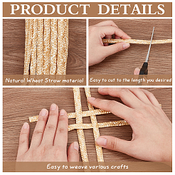 Лента из пшеничной соломки 48 м.&nbsp;OCOR-WH0078-258B