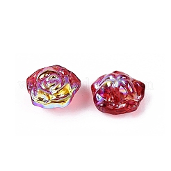 Chapelets de perles en verre transparent électrolytique&nbsp;EGLA-N056-02A-06