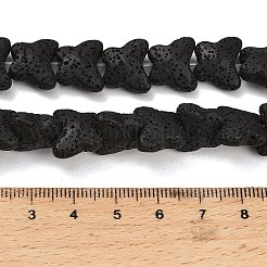 Бусы из натуральной лавы&nbsp;G-G347-02N