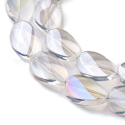 Прозрачные гальванические стеклянные бусины&nbsp;EGLA-C001-AB02