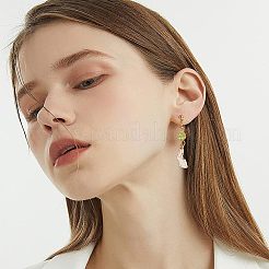 60 шт. 2 стиля латунных сережек-гвоздиков&nbsp;KK-CA0001-35G