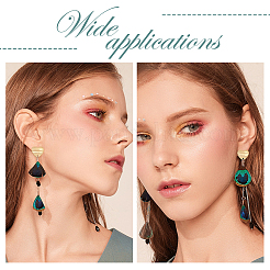 30 шт. 5-цветное ионное покрытие (IP) 304 нержавеющая сталь серьги-гвоздики фурнитура EJEW-UN0001-67