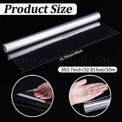 1 rouleau d'autocollants muraux statiques en PP&nbsp;DIY-SP0007-25A