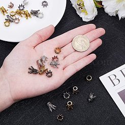 Сплавочные овальные бусины тибетского стиля  PALLOY-PH0013-06