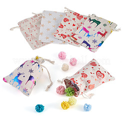 20 stücke 4 arten weihnachten baumwolle stoff tasche&nbsp;ABAG-TA0002-11