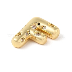 Кулон из латуни с прозрачным кубическим цирконием&nbsp;KK-Z046-01G-F