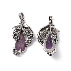 Подвески из натурального аметиста &nbsp;G-H281-06H