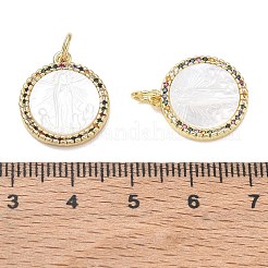 Colgantes de circonitas cúbicas de colores con micro pavé de latón chapado en rack&nbsp;CU-CBA01AA-07G