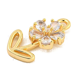 Pendentifs en laiton zircon cubique transparent&nbsp;KK-U015-09G