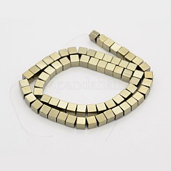 Cubo non magnetici ematite sintetico fili di perline&nbsp;G-D617-01A