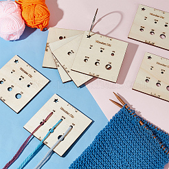 4 шт. доски для намотки деревянной резьбы AJEW-OC0005-38