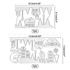 Углеродистая сталь разрезает трафареты DIY-WH0170-353