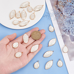 8 шт. 2 стиля подвески из искусственной смолы в виде ракушки&nbsp;KK-BC0012-02