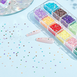 12000 шт. 12-х цветные полукруглые непрозрачные смоляные кабошоны&nbsp;MRMJ-GO0001-10A