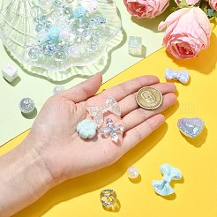 Непрозрачные акриловые бусины&nbsp;OACR-CJC0007-09