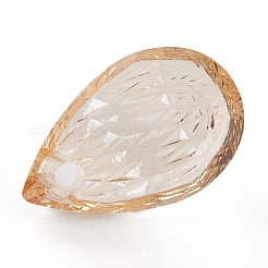 Geprägte Glas Strass Anhänger&nbsp;GLAA-J101-05A-001GS