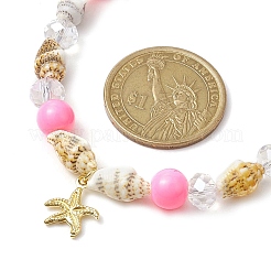 Natürlichen Muschel Perlenketten&nbsp;NJEW-JN04796-01
