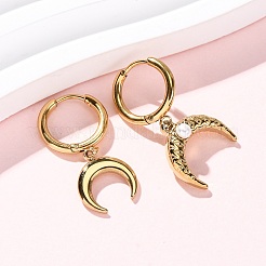 5 шт. серьги-кольца из нержавеющей стали 304&nbsp;EJEW-G447-02G