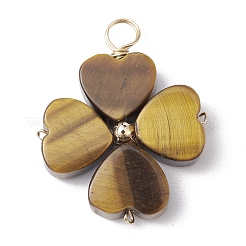 Подвески из трилистника из натуральных и синтетических драгоценных камней&nbsp;PALLOY-JF02229-01