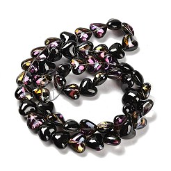 Стеклянные бусины с гальваническим покрытием &nbsp;EGLA-B008-01A-HP01