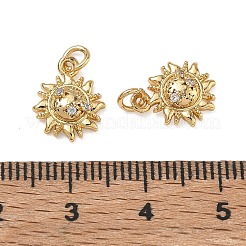 Adornos de latón micropavé de circonia cúbica&nbsp;CU-CBAF0F8-17D-G
