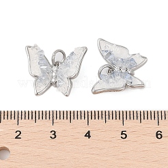 Латунь стекло кулоны&nbsp;KK-B111-05P