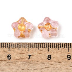 Гальванопокрытие и стеклянные бусины с золотым металлическим плетением EGLA-T029-02J