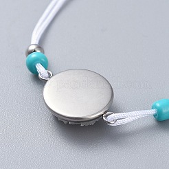 Регулируемые нейлоновые нити плетеные браслеты из бисера&nbsp;X-BJEW-JB04440