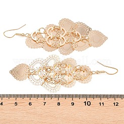 Boucles d'oreilles avec pendentif en laiton&nbsp;EJEW-B157-02A-G