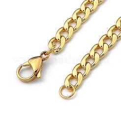 Colliers à maillons cubains en laiton pour hommes&nbsp;NJEW-JN03031-01