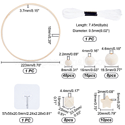 Kit de fabrication de carillons éoliens en bois bricolage&nbsp;DIY-WH0319-20