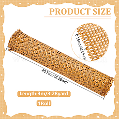 Pe籐  立体織り素材  DIYのための  家具編み物  砂茶色  510x1.5mm  3 m /ロール&nbsp;AJEW-WH0410-272B-01
