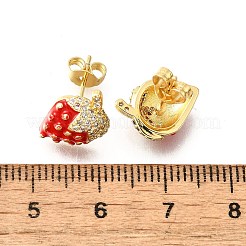 Серьги-гвоздики из циркония EJEW-G430-01G