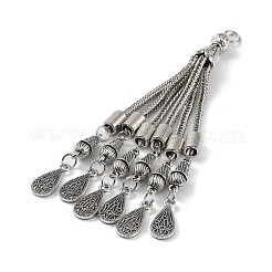 Chaîne gourmette en alliage de style tibétain gland gros pendentifs&nbsp;FIND-K013-01AS-08