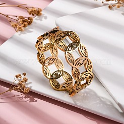 Ионное покрытие (ip) 304 нержавеющая сталь шарнирные браслеты для женщин STAS-Z114-05G