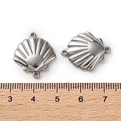 Подвески-шармы из нержавеющей стали 304 в форме ракушки&nbsp;STAS-A124-15P