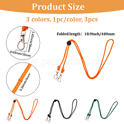 3 шт. регулируемые ремни для визитных карточек из двухцветного полиэстера&nbsp;AJEW-GF0012-16