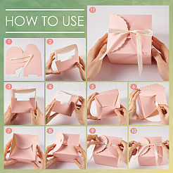 10 комплект квадратных бумажных подарочных коробок&nbsp;CON-TA0001-11D