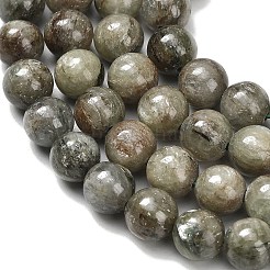 Бусы из натурального зеленого кианита&nbsp;G-H335-B05-8mm